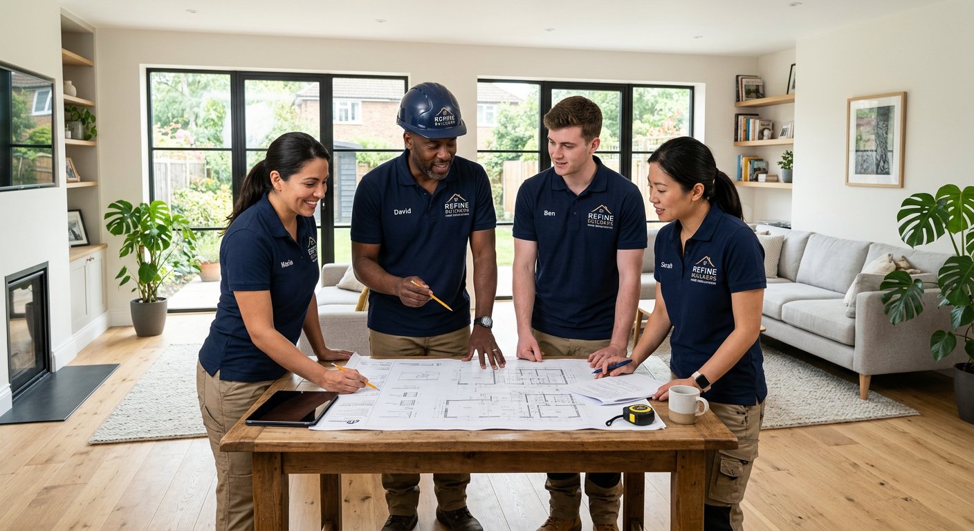 Dream Nest Renew renovation team planning a project